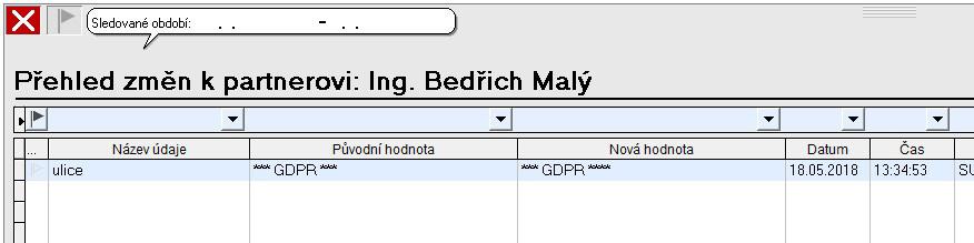 Rovněž lze v přehledu využívat Hromadné akce se zvolenými partnery : Nastavení důvodu GDPR - umožní u zvolené skupiny partnerů hromadně editovat agendu GDPR.