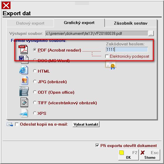 Exportované dokumenty AUTOR Exportované dokumenty (PDF, DOC, XLS, XSLX) z programu PREMIER system nově nesou informaci o tom, kdo je vytvořil.