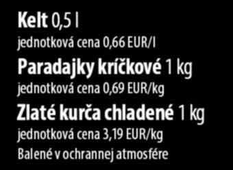 cena 0,66 EUR/l Paradajky