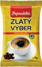 cena 1,41 EUR/l 0 99 38% Zlatý výber mletá káva