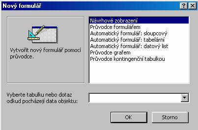 Pracovné listy MS ACCESS 6.