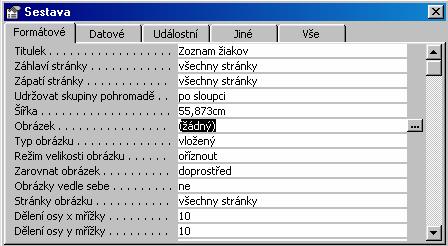 Otvorí sa dialógové okno: Prvá voľba predstavuje možnosť vytvoriť nový automatický formát na základe otvorenej zostavy. Druhá voľba umožňuje aktualizovať formát otvorenej zostavy.