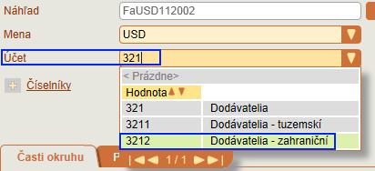 FAKTURÁCIA V podvojnom účtovníctve môžete predvoliť aj Prednastavený účet pre číselný rad.