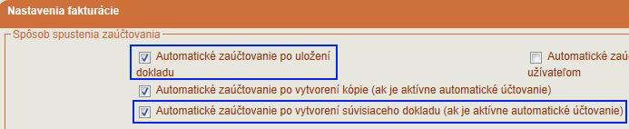 FAKTURÁCIA Vytvárať môžete naraz jeden, ale aj viacero dokladov (z viacerých označených dokladov).