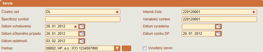 Evidencia servis 11 Evidencia servis Vo voľbe Evidencia servis je možné záznamy využiteľné v budúcnosti pri poskytovaní záručného alebo pozáručného servisu. Tlačidlom Pridať pridáte nový doklad.