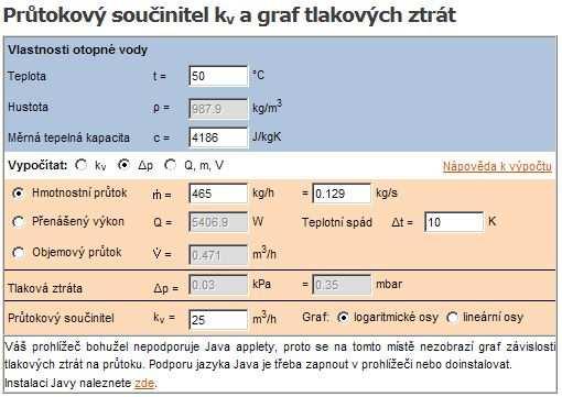 B 9.6 VÝPOČET TLAKOVÉ ZTRÁTY FILTRŮ A TROJCESTNÉHO VENTILU Trojcestný