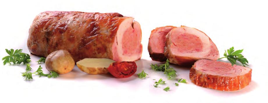 Kuřecí roláda 709401 Balení obsahuje 2 rolády á cca 1 kg Výrobek obsahuje maso z vykostěného kuřete a