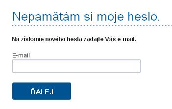 Obrázok 5 Vloženie emailovej adresy 2.