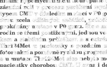 inizační neuropatie (CHN). P O proteinje hlavní součás tí perife rního myelinu a hraje zásadní r oli v procesu periferní myelinizace.