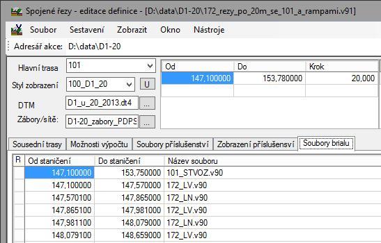 SI91 10. Soubory BRIALu Program SI91 nově umožňuje vykreslovat do řezů i konstrukce zadané programem BRIAL. Původně sloužil program BRIAL pro výpočty geometrie mostních konstrukcí.