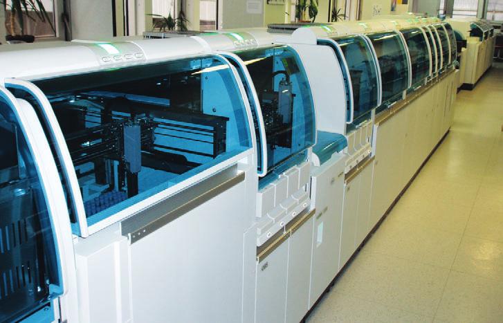 2017: cobas 8000 I. (2x cobas c 702 + cobas e 801) cobas 8000 II.