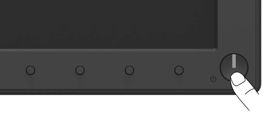 Používání monitoru Zapnutí napájení monitoru Stisknutím tlačítka zapněte monitor.