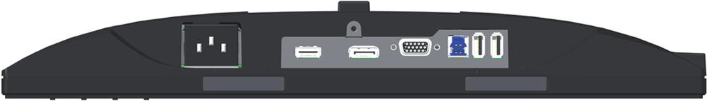 Pohled zdola 6 1 2 3 4 5 Pohled zdola bez stojánku monitoru Štítek Popis Použití 1 Port napájení Připojte napájecí kabel. 2 Port HDMI Připojte počítač pomocí kabelu HDMI (volitelně).