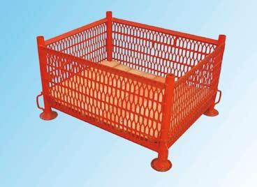 Postranné steny je možné jednotlivo odstraniť Lakované alebo žiarovo pozinkované 100 cm 80 cm Mriežkový box