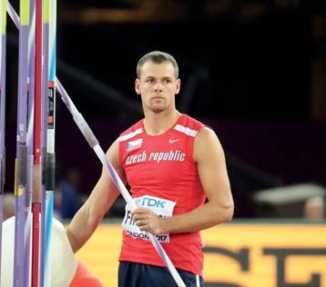 Petr FRYDRYCH (javelin throw) born: 13. 1. 1988 Klatovy club: TJ Dukla Praha coach: Jan Železný PB: javelin throw - 88.32/2017 2018: javelin throw - 83.85 Kladno 29. 7.