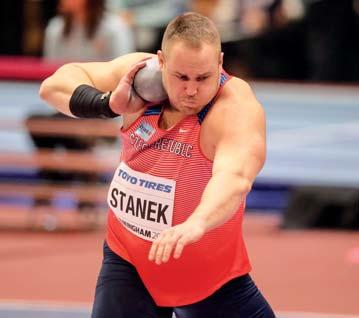 Tomáš STANĚK (shot put) born: 13. 6. 1991 Praha club: TJ Dukla Praha coach: Jan Tylče PB: shot put - 22