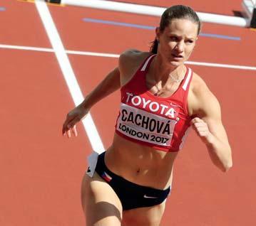 Kateřina CACHOVÁ (heptathlon) born: 26. 2. 1990 Ostrava club: Univerzitní sportovní klub Praha coach: Martina Blažková PB: heptahlon - 6328/2016, 6373w/2017 2018: heptathlon - 6244 Götzis 26. - 27. 5.