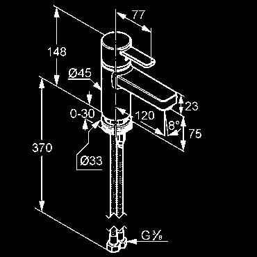 KLUDI ZENTA UMÝVADLO KLUDI ZENTA umývadlová jednopáková batéria DN10 trieda prietokového množstva Z s-pointer Eco-perlátor M 24 x 1 odpadová súprava G 1 1/4 P-IX 18634/IA chróm 382500575 106,77 KLUDI