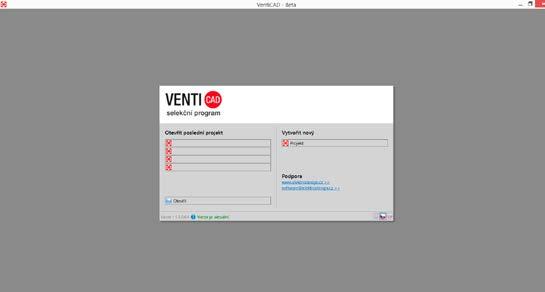 Selekční software VentiCAD 11 VENTI CAD selekční program Selekční software VentiCAD je převážně určen jako selekční software pro projektanty TZB a VZT zařízení, montážní firmy a