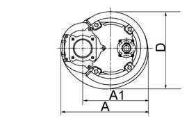 spínač Třífázový / 400V / 50 Hz / přímý start Indukční motor, 4-pólový, IP68 Třída ochrany E, Třída ochrany B Šedá litina GG15 Nerezová