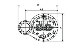 1.4301, Chromová litina Tepelné čidlo Třífázový / 400V / 50 Hz / přímý start Indukční motor, 4-pólový, IP68 Třída ochrany E Nerezová ocel DIN 1.
