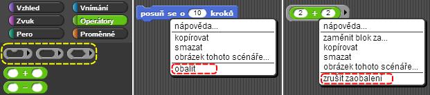 ukazuje následující obrázek 4.3.4. Těm parametrům, kterým nebyl v zaobalené proceduře zvolen argument, je prostředím automaticky dodán v podobě nuly. Konečně doplňme, že do lze vždy vhodit a naopak.