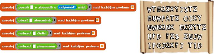 Obrázek 4.4.14 Způsob jak provést různé šifry nad zprávou a obrázek hry Projekt také obsahuje různá tlačítka, kterými lze aplikovat šifry na zprávu.