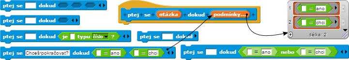 Parametr typu pravdivostní hodnota (nevyhodnoceno) a text Leckdy potřebujeme od uživatele dodat blok podmínky, který potřebujeme zaobalit a vykonat v určitou chvíli funkcí (zavolej), ale nechceme jej