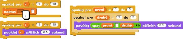 hodnotu tohoto počítadla. Namísto určení opakování n-krát stačí tedy nastavit interval od, do, který sám stanoví počet opakování. Definice tohoto cyklu je uvedena na obrázku 4.