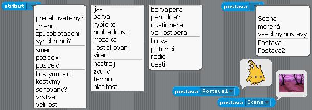 Úvod do atributů Každý atribut postavy ovlivňujeme téměř ve všech případech primitivními příkazy.