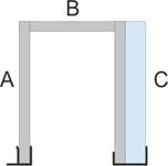Výška žaluzie - musí být změřena a v objednávce zadána takto: rozměr C - celková výška krytu ISO-KASTL (včetně tloušťky krytu, tj.