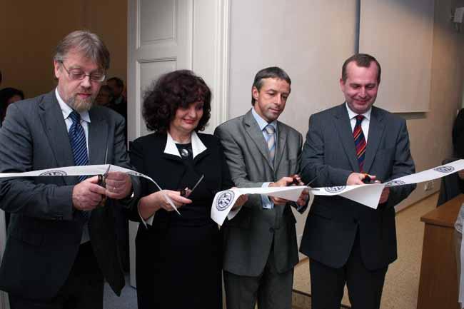 At the opening ceremony in the renovated building at 4 U Nemocnice, the following were present (from the left):