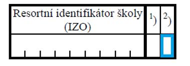 Jedná se o: rozlišení v záhlaví výkazu, zda se jedná o školu 1 při nemocnici 2 při dětské léčebně 3 při dětské