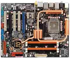 Profi Deska pro paměti DDR3 V obležení heatpipe Recenze základní desky Asus P5K3 Deluxe WiFi-AP Spolu s paměťovými moduly DDR3 se na trhu objevují také první základní desky, které podporují pouze