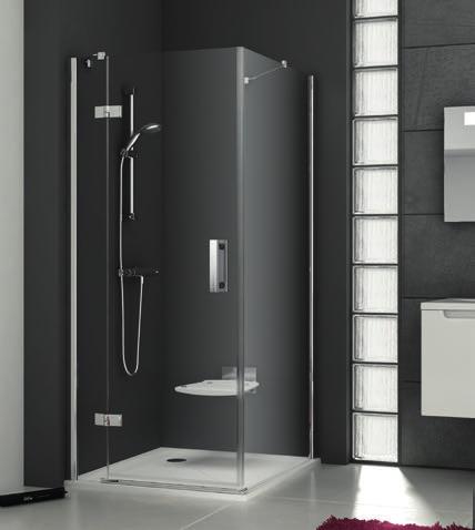 SmartLine Sprchové dveře SMSD2 + SMPS - sprchové dveře + pevná stěna.