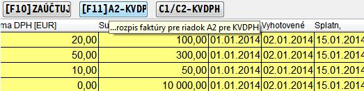 A.2...(fakt. odberateľské za komodity, IO, MT.