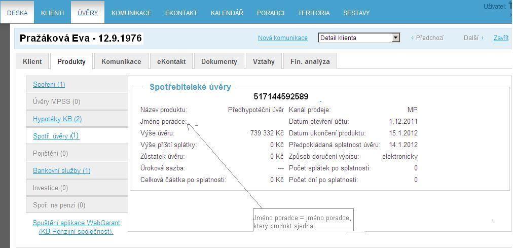 informaci o stavech zpracování Hypotéky KB v MPSS. Informace o Předhypotečních úvěrech najdete v části Spotř. úvěry. 3.4 Spotř.