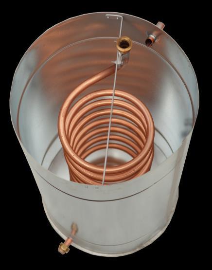 4.6. Chladič K ochlazení lihových par lze použít spirálový nebo talířový chladič, který je vždy umístěn na podstavci.