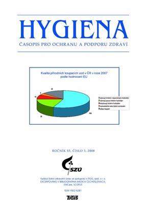 Časopis HYGIENA 3/2008 monotematické číslo věnované