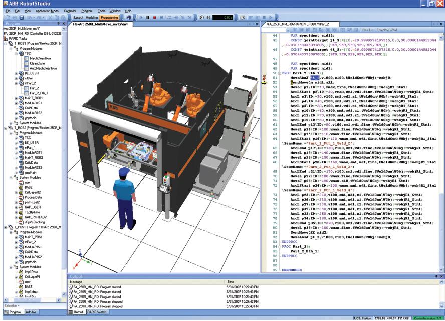 robotov, s čimer je robotski program neposredno prenosljiv in po strukturi identičen dejanskemu programu, ki ga operater naredi z ročnim vodenjem robota, shranjevanjem točk ter njihovo povezavo v