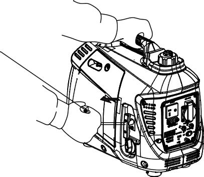 Spustenie motora 73 SK Páčku sýtiča neprepínajte do polohy ZATVORENÉ, kým je motor horúci alebo je vysoká okolitá teplota. 5.