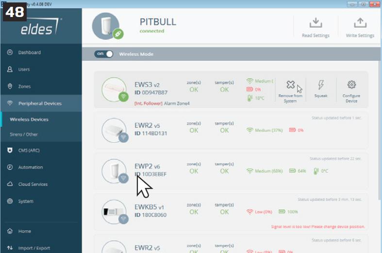 Perioda test (Test Time) - Parametr udávající časovou periodu, po jejímž uplynutí odešle do minialarmu aktuální stav baterie, síly signálu a okolní teploty a popř.