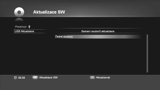 6.2.2.9. Načíst z USB V nabídce Možnosti vyberte volbu Načist z USB. V této nabídce můžete kopírovat data z disku USB 6.2.4. Tovární nastavení V nabídce Nastavení zvolte možnost Tovární nastavení.
