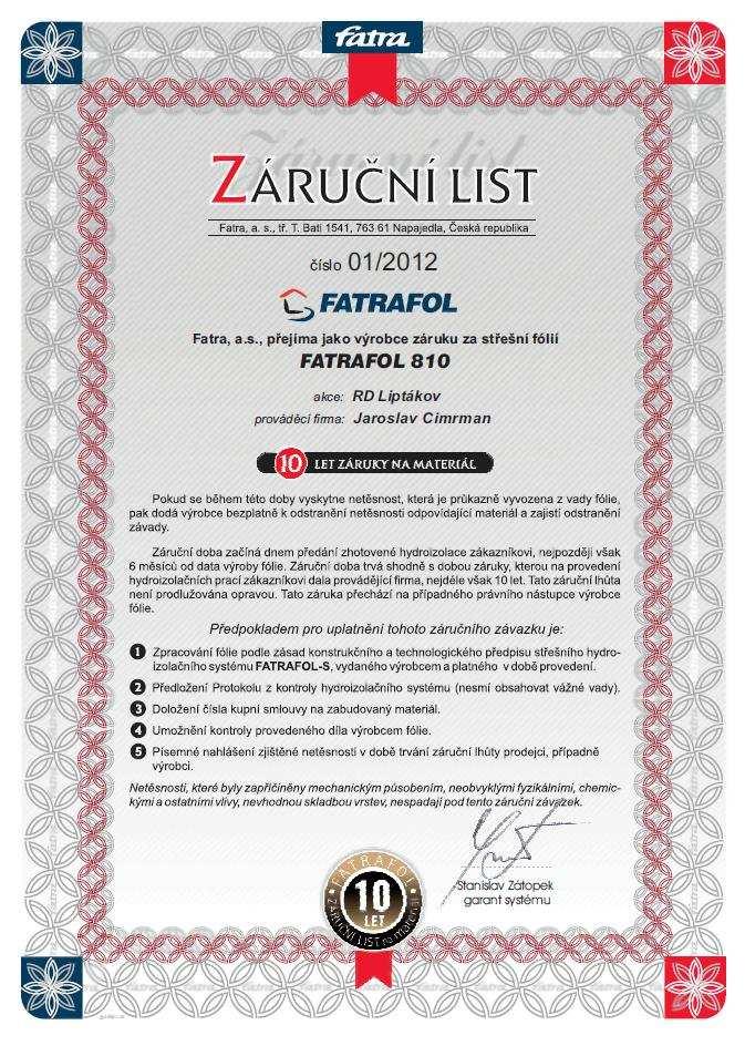 pagina 10 FATRAFOL-S Hidroizolația acoperişurilor suprafața învelitorii reflectă bine radiația solară termică şi o absoarbe minim în baza experiențelor practice îndelungate şi a testelor de laborator