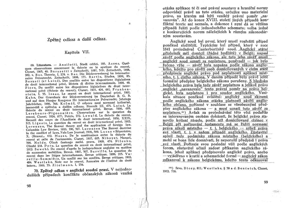 {.. I ZpětnÝ' odkaz a další odkaz. Kapitola VII. 69. Literatura. - A n z i lot t I, Studl eritici, 193. ~ A s ser.