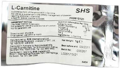 OSTATNÍ L -KARNITIN Aminokyselina L-karnitin v prášku. Určeno k dietnímu postupu při poruchách vyžadujících dodávání L-karnitinu, např. při isovalerové acidurii.