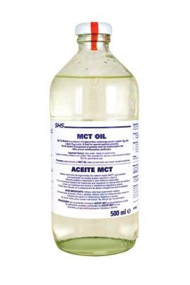 OSTATNÍ Nutriční informace na 100 ml oleje: na 100 ml Energetická hodnota 3515 kj 855 kcal Tuky (100 En%) 95 g z toho nasycené mastné kyseliny 95 g MCT 100 % Sacharidy (0 En%) z toho cukry Bílkoviny