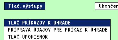 Program zobrazí automaticky najpotrebnejšie údaje na rozhodovanie : o dátum splatnosti o neuhradenú sumu o o o počet dní koľko zostáva na úhradu k dátumu splatnosti (záporné