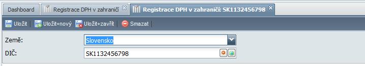 Registrace k DPH v zahraničí Nový program pro zadání DIČ přidělených při registraci k DPH v zahraničí.