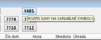 Úhrada malého počtu faktúr v jednej sume.